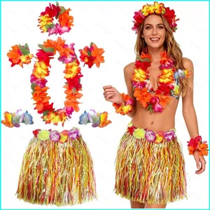 SY3 Hawaii Carnival Đảng Váy Cỏ Bộ Hula Dance Trang Phục Người Lớn Trẻ Em Mẫu Giáo Trình Diễn Sân Khấu YS3