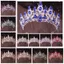 WEETW Bridal Tiara, Vương miện pha lê tinh tế thủ công, Công chúa Diadem Trang trí công phu bằng kim loại cổ điển Baroque Mũ nón Quinceanera