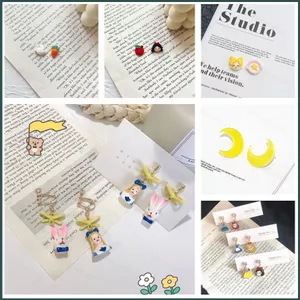 SQ Công Chúa Disney Bông Tai Ngọt Ngào Cho Bé Gái Nữ Bạch Tuyết Phong Cách Hàn Quốc Bông Tai Cá Tính Phụ Kiện Sáng Tạo