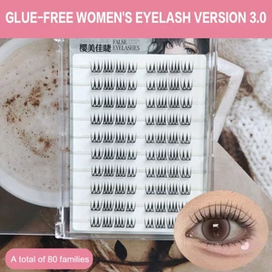 Lông mi giả phong cách K-Pop 7-13mm Chiều dài hỗn hợp Lông mi sợi đen C-Curl tự nhiên để trang điểm bữa tiệc hàng ngày