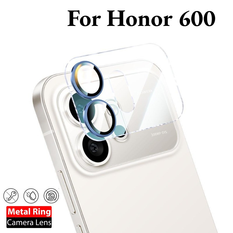 HD Kính Cường Lực Kim Loại Vòng Ống Kính Máy Ảnh Dành Cho Honor 600 Chống Trầy Xước Vỏ Bảo Vệ Ống Kính Điện Thoại Cho Honor600 2026 Ống Kính Phim