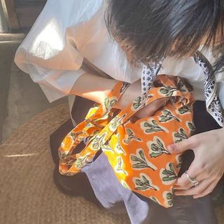 Túi vải Cotton nhuộm truyền thống Túi bảo vệ môi trường Phiên bản Hàn Quốc Túi đeo vai phù hợp đơn giản để
