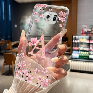 Ốp Điện Thoại Cho Samsung S6 Edge Plus Ốp Lưng Chữ Đẹp Trong Suốt Mỏng Mềm Silicon Dành Cho Samsung Galaxy S6 Edge + Vỏ