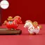 Hodou Sáng Tạo Chuyển Cung Hoàng Đạo Ngựa Ba Lư Túi Thỏi Có Thể Xoay Trang Trí Nhà Cửa Văn Phòng Để Bàn Trang Trí VN