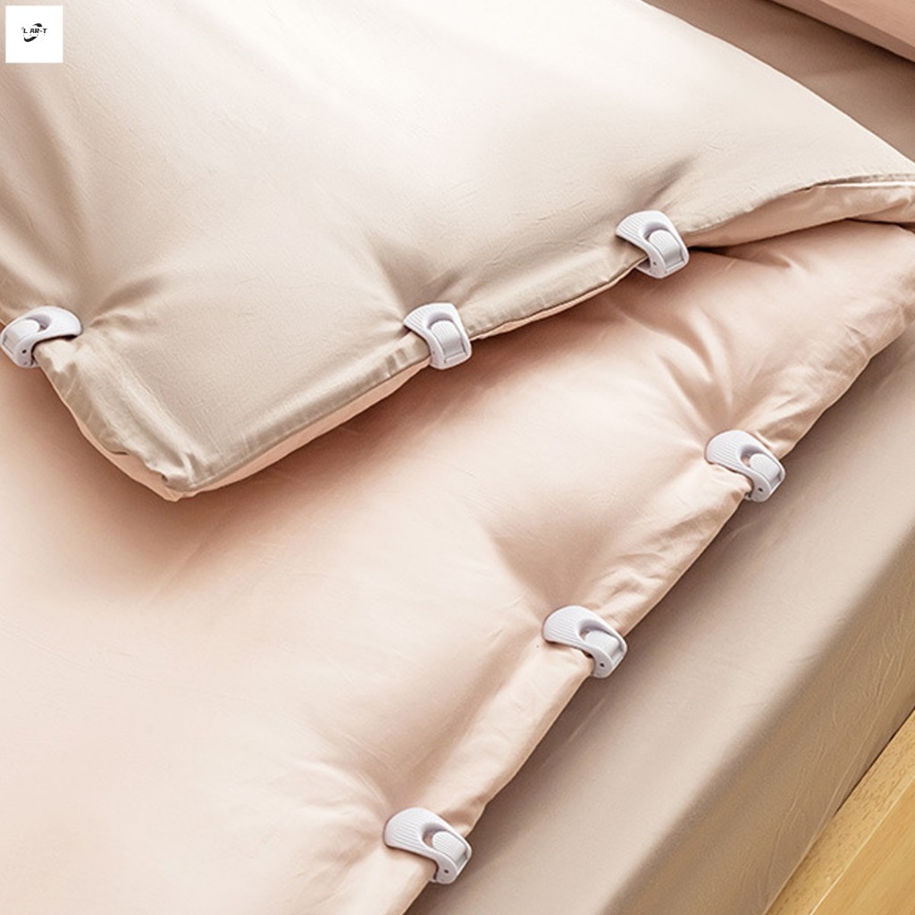 6 Gói Kẹp ga trải giường Thiết kế bê tông Giá đỡ chống trượt cho tấm nệm được trang bị