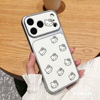 Ốp Điện Thoại Mèo Kitty Dễ Thương Cho Xiaomi 17 Pro Max 15 15T 14 14T 13 13T 12 Ultra 12T 12S 12X Mi 11i 11X 11 Lite Pro 5G 4G Da PU Ốp Lưng Mềm Chống Rơi Đơn Giản