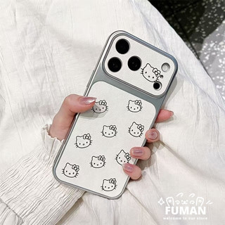 Ốp Điện Thoại Mèo Kitty Dễ Thương Cho Xiaomi 17 Pro Max 15 15T 14 14T 13 13T 12 Ultra 12T 12S 12X Mi 11i 11X 11 Lite Pro 5G 4G Da PU Ốp Lưng Mềm Chống Rơi Đơn Giản
