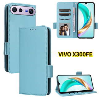 Vỏ giáp chống sốc cho VIVO X300 FE 4G 5G 2026 Vỏ điện thoại bằng da lật Giá đỡ từ tính cho VIVOX300FE X300FE Ốp lưng