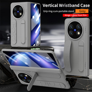 Ốp Lưng Cho Vivo X Fold 6 5 3 Pro 2 Vòng Tay Tích Hợp Chân Đế Toàn Bộ Ống Kính Và Bản Lề Bảo Vệ AF Chống Sốc Kính Cường Lực