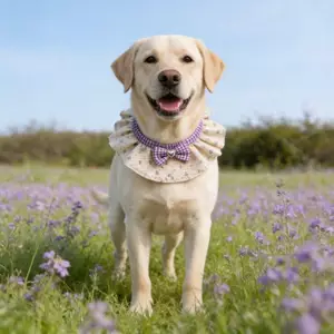 2026 Xuân Hè Phong Cách Mới Khăn Yếm Nhỏ Vừa Chó Lớn Labrador Husky Samo Golden Retriever Yếm