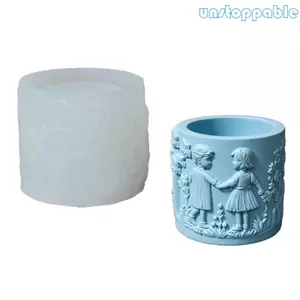 Unstop * Khuôn silicon hình trẻ em để làm khuôn trồng cây hộp nhựa độc đáo