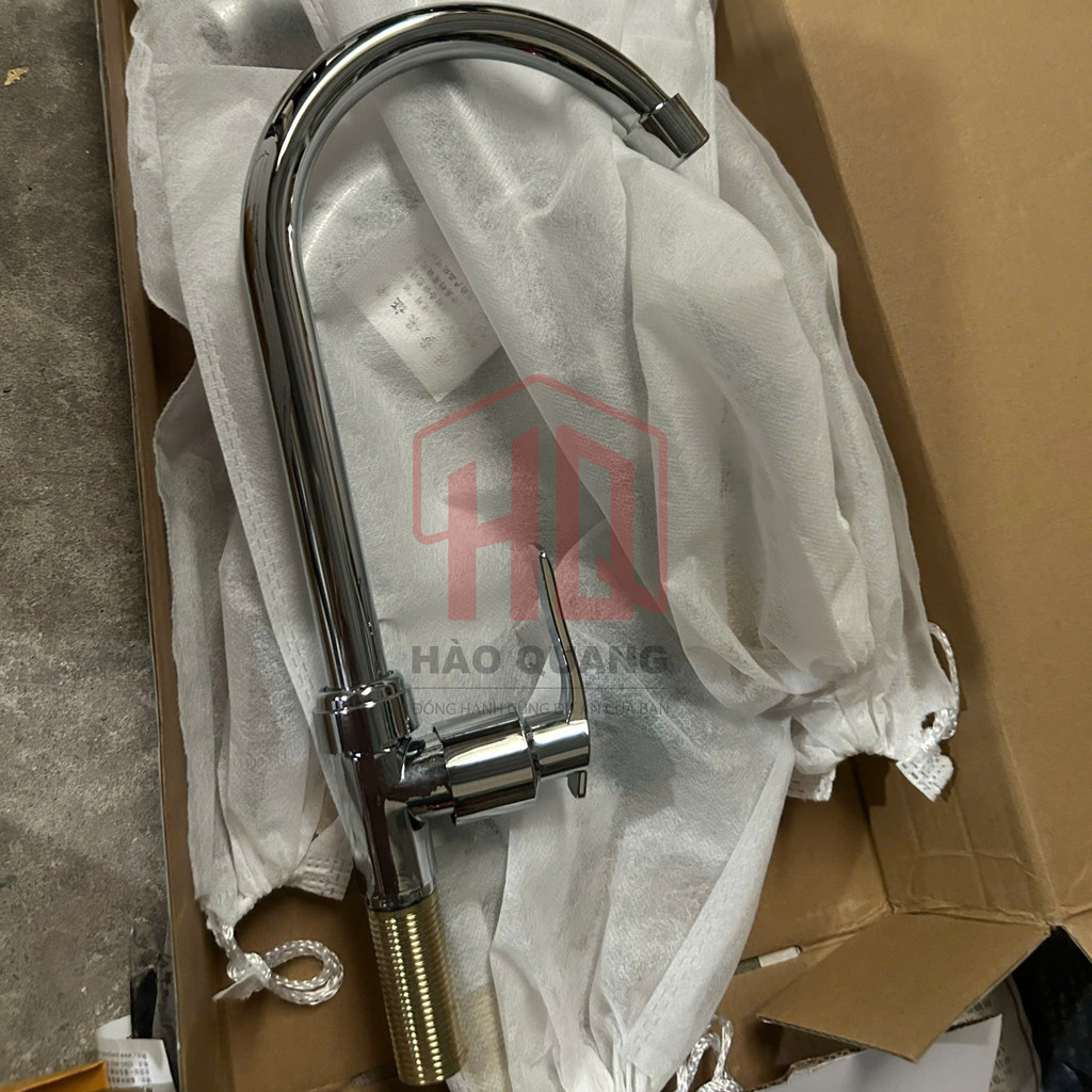 3 Vòi Rửa Chén Gắn Chậu Mạ Kẽm – Vòi Rửa Chén Cổ Cao 360° – Bền, Không Oxy Hóa – Tháo Lắp Dễ Dàng