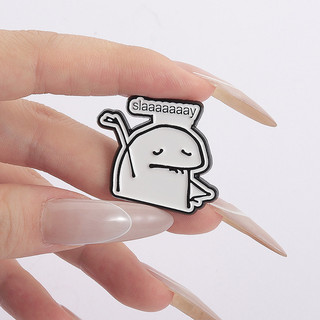 Trâm Huy Hiệu Stickman Hoạt Hình Dễ Thương Made from Kim Loại - Phụ Kiện Cá Tính cho Balô và Quà Tặng Bạn Bè
