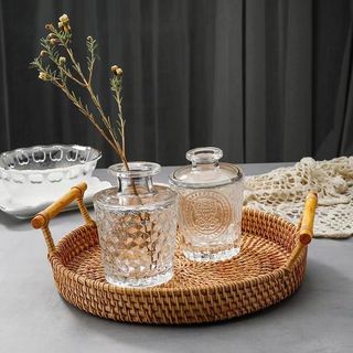 🌟Pháp Retro Nổi Kính Mini Bình Nhỏ ins Phong Cách Trong Suốt Thủy Canh Hoa Sắp Xếp Bình Để Bàn 0GYT
