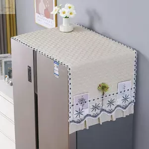 Vỏ trang trí tủ AWNGD, Tấm che bụi tủ lạnh 55x140cm, Khăn máy giặt thêu sao biển chống bụi đa chức năng