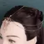 Dây chuyền hoa hình học rỗng thời trang Vintage Phụ kiện tóc Phụ kiện tóc Phụ nữ xếp lớp sel Đồ trang trí tiệc [Mina]