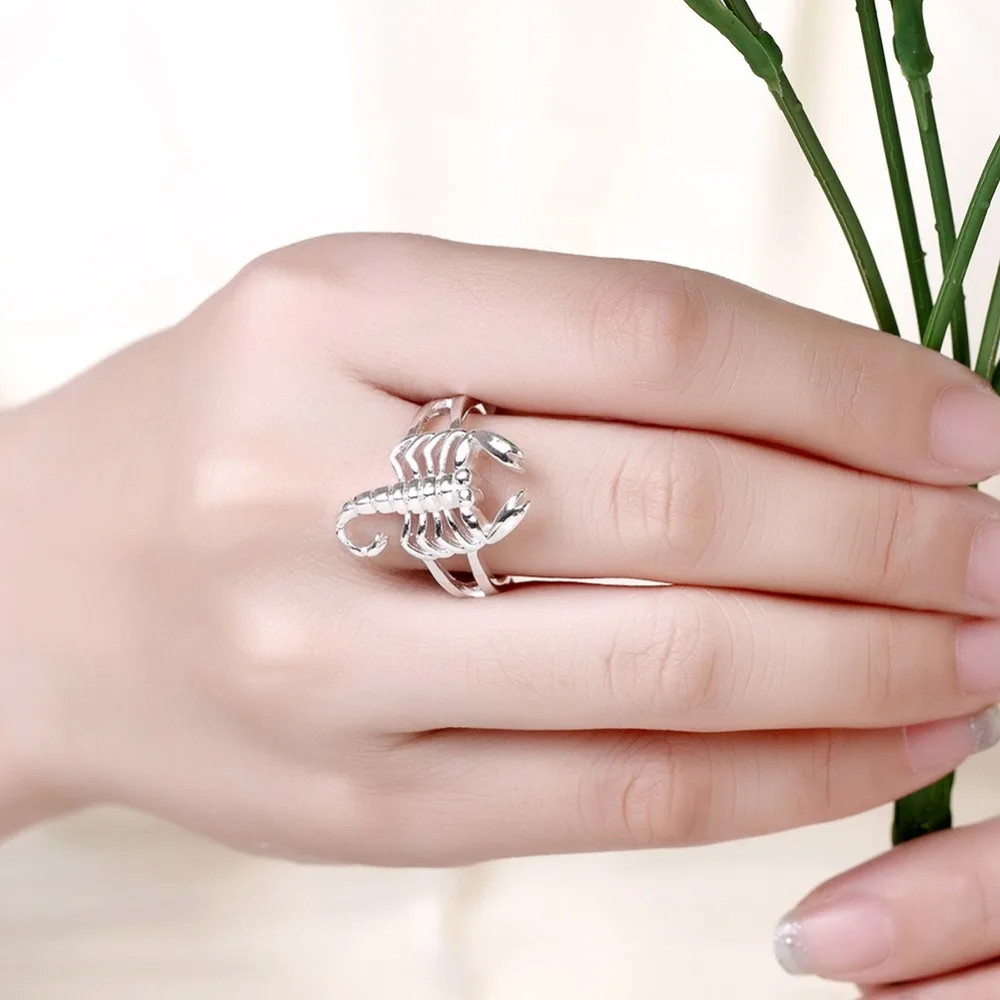 Nhẫn Đẹp Thời Trang Bọ Cạp Bạc 925 Nữ Đẹp Độc Đoán Nữ Nhẫn Nữ Trang Sức
