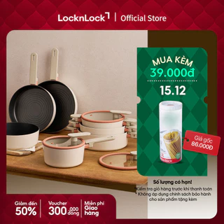 Chảo chống dính Suit Bric LocknLock fry pan dùng được bếp từ, bếp gas, bếp hồng ngoại và bếp điện