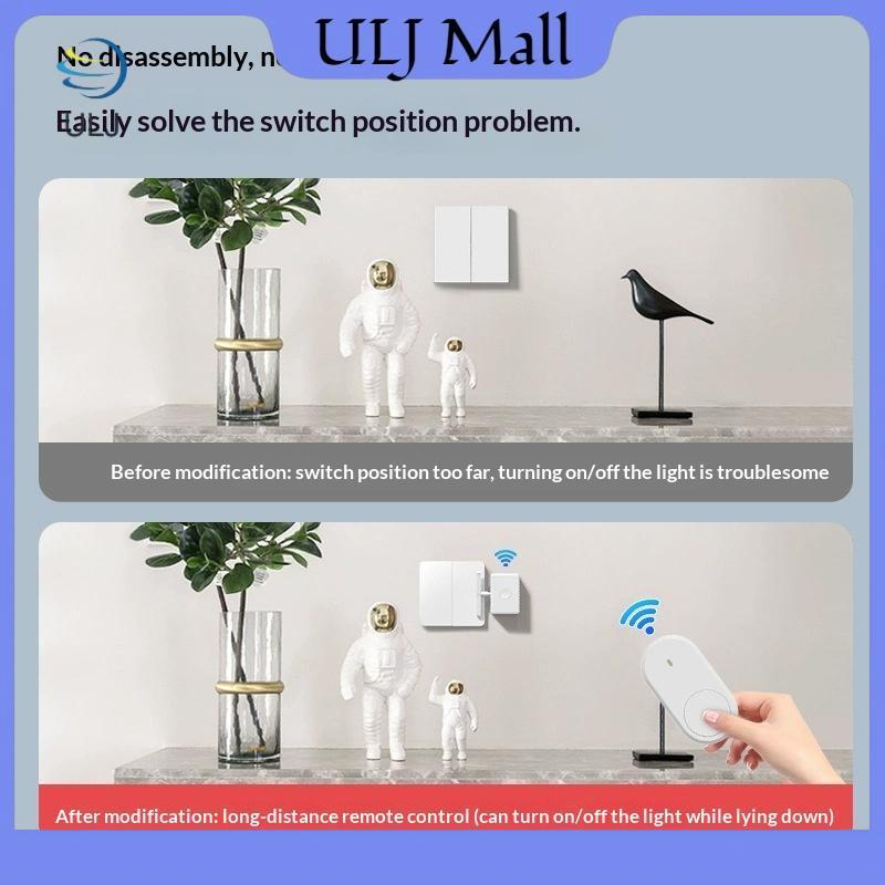 ULJ 1 Bộ Công cụ tắt đèn điều khiển từ xa lười biếng có thể sạc lại Type-C thông minh.