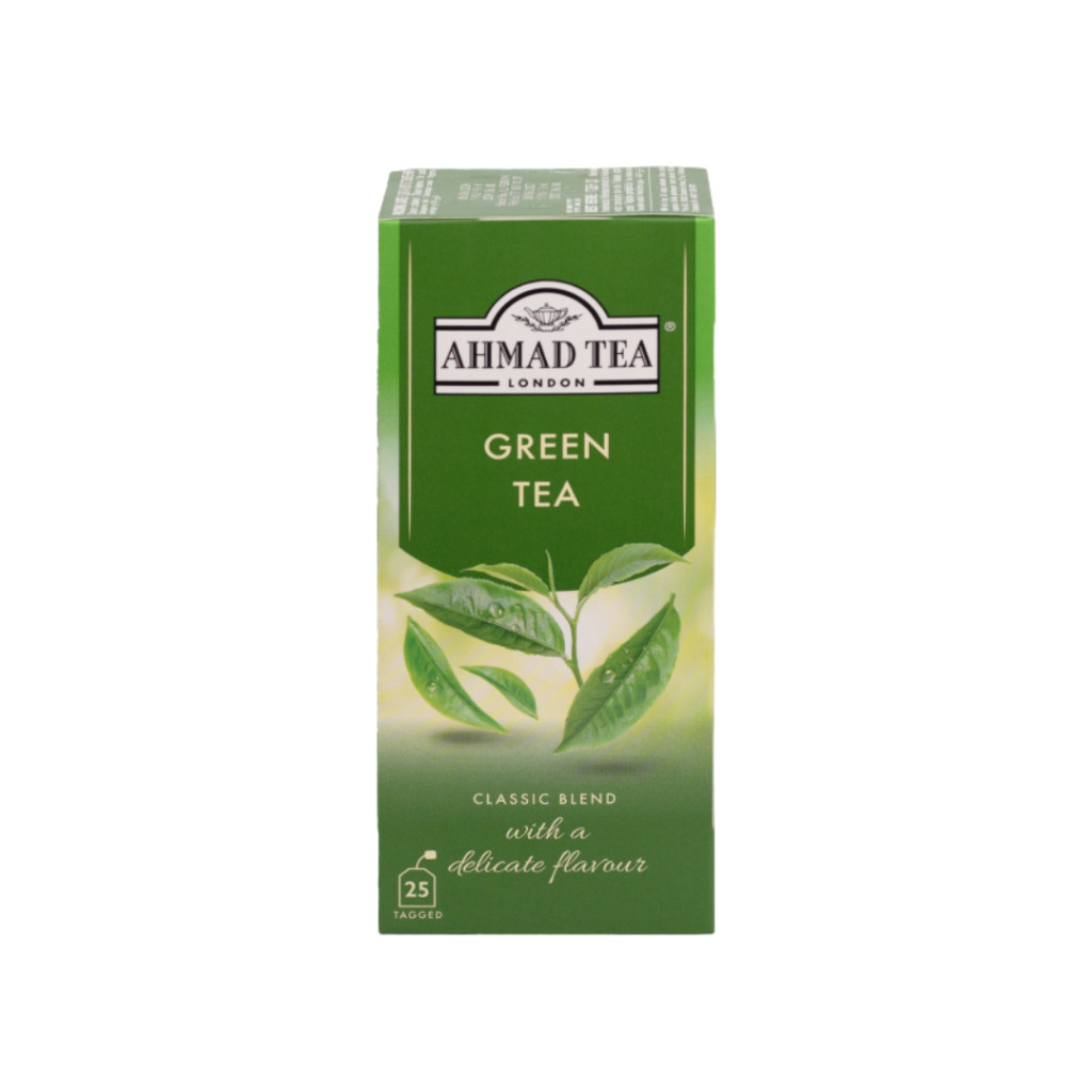 Trà Xanh Ahmad 25 Túi Lọc Hộp 50g, Vị Nhẹ Nhàng Không Gắt, Phù Hợp Để Thưởng Thức Hằng Ngày