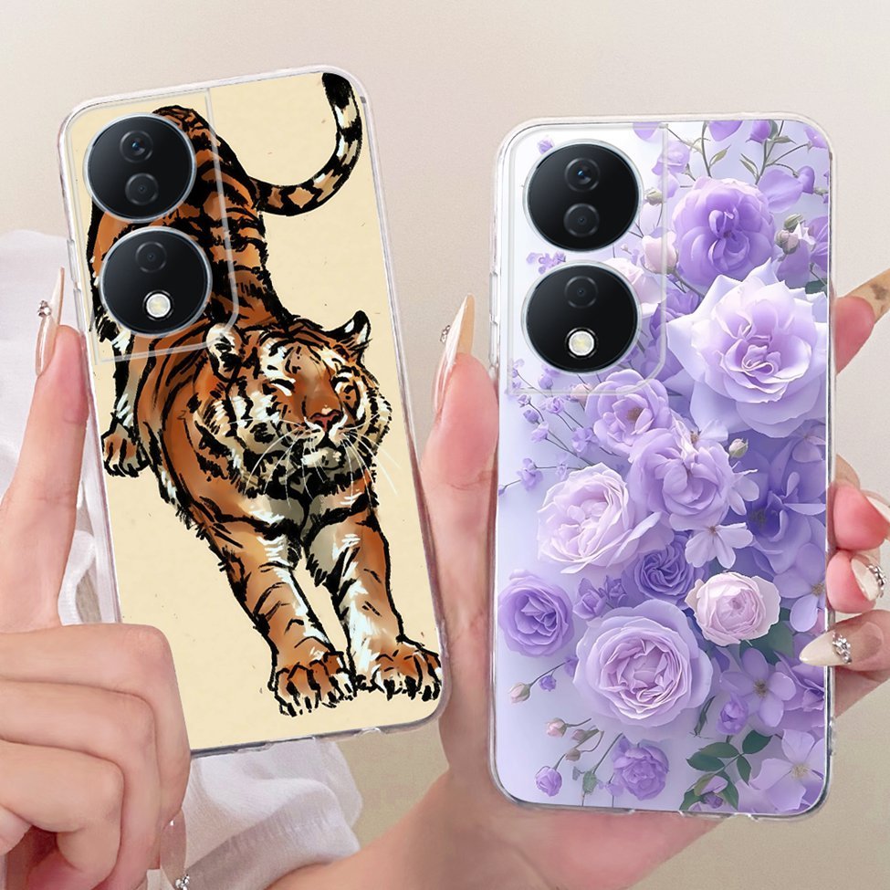 Vỏ trong suốt Honor X7B Vỏ hình con bướm thời trang dễ thương Vỏ sơn mát mẻ ngộ nghĩnh CLK-LX1 CLK-LX2 CLK-LX3