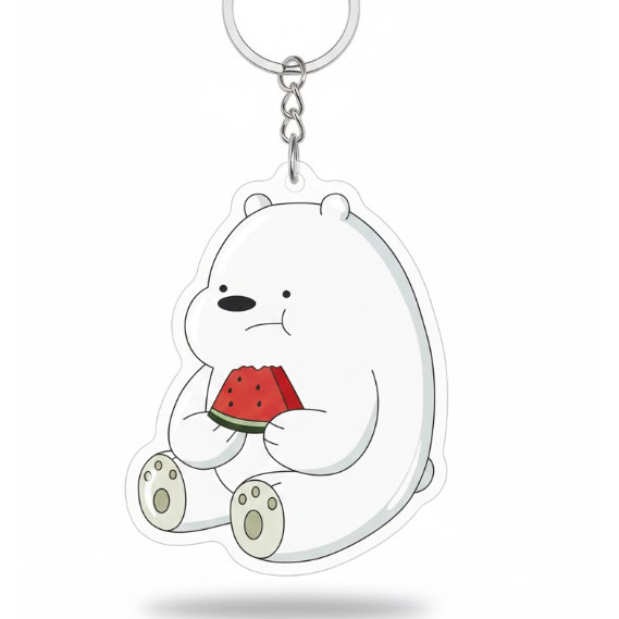 Móc khoá " Gấu trắng bự siêu cuteee "