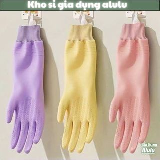 Găng Tay Cao Su Dài Chống Nước Rửa Bát, Dọn Dẹp Nhà Bếp, Găng Tay Gia Dụng Cao Cấp – Kho sỉ gia dụng alulu