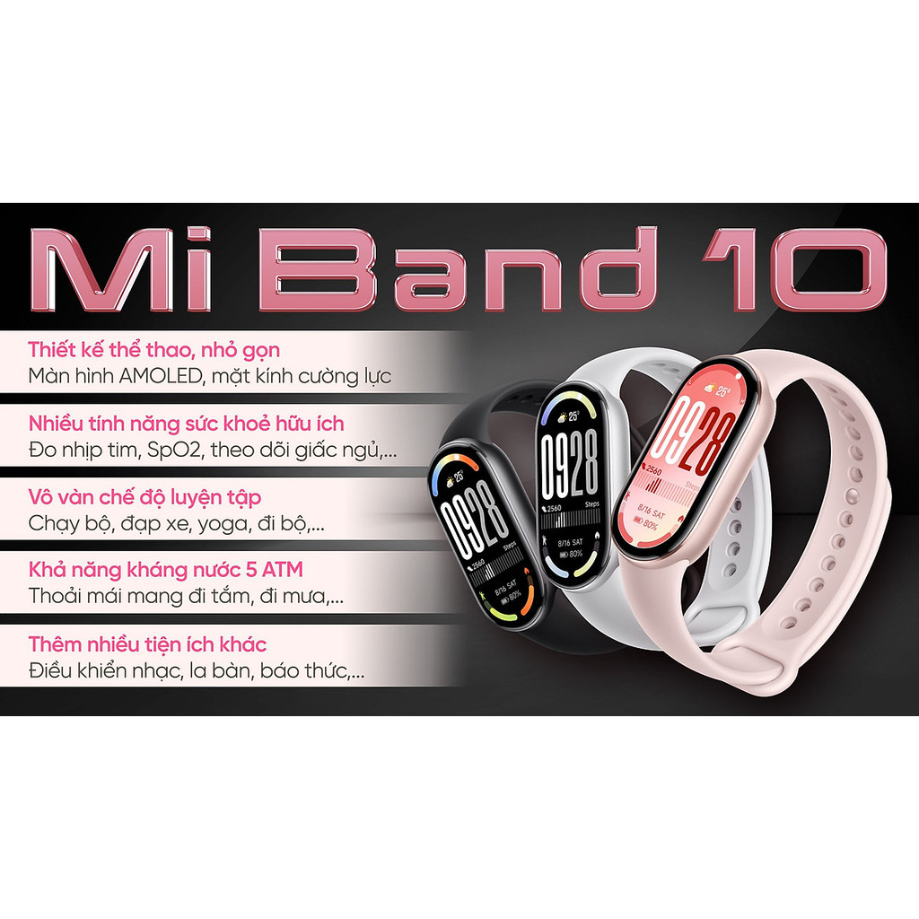 Vòng đeo tay thông minh Xiaomi Smart Band 10