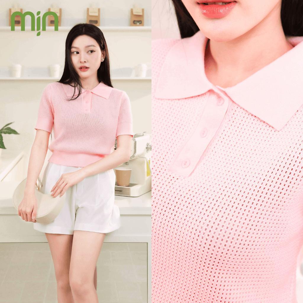 Áo Polo Đan Lưới Cotton Dệt kim thoáng khí PL06 MỊN VN phong cách Hàn Quốc