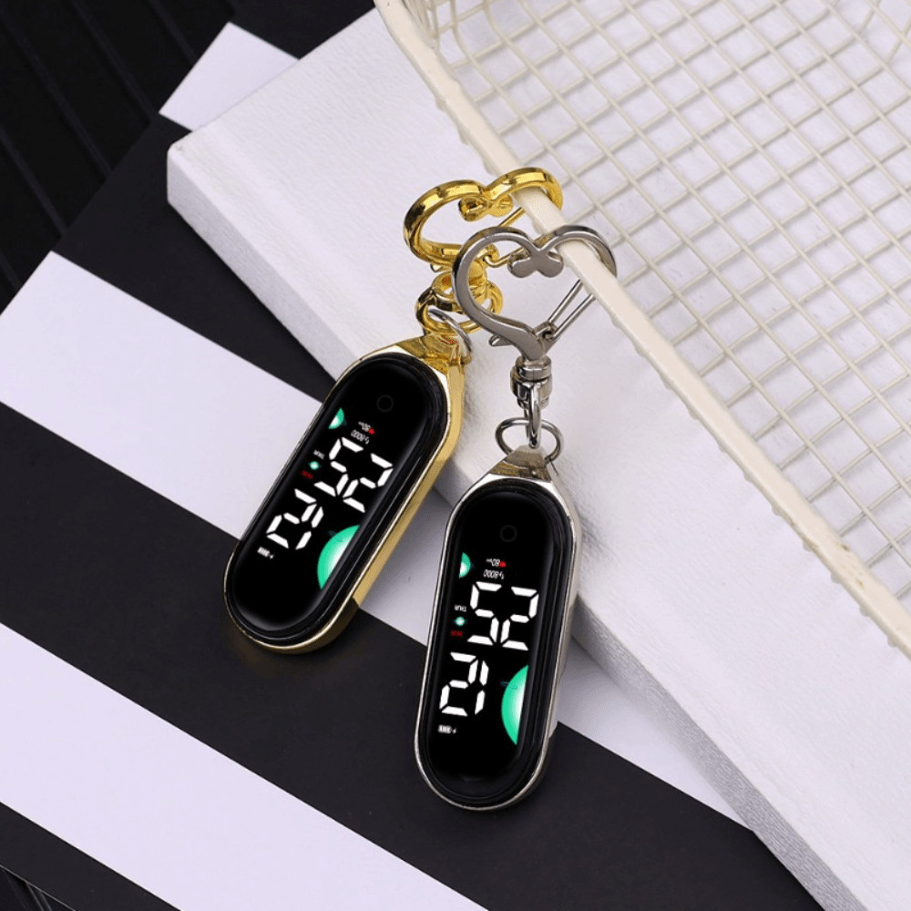 Đồng hồ treo điện tử HOBBYIN, Đồng hồ bỏ túi hiển thị kỹ thuật số chống nước, Đồng hồ bỏ túi phát sáng LED sáng tạo cho trẻ em Người lớn