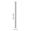 BEABOUT 24 chiếc Bút chì than chì nạp lại, 2,8mm Graphite HB Refill Carpenter Pencil Refill, Đồ dùng Bút chì cơ khí màu đen / vàng Refill Đồ dùng vẽ