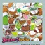 Set Sticker Coconut hấp dẫn Chống Nước Dán Laptop Vali Mũ Bảo Hiểm Sổ Tay