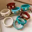 < Honeyba > Vỏ Bohemian Nhựa Braclets Dành Cho Nữ Hình Học Hyperbole Vintage Lắc Tay Trang Sức Thời Trang Thanh Lịch Acrylic Pulseras Đẹp
