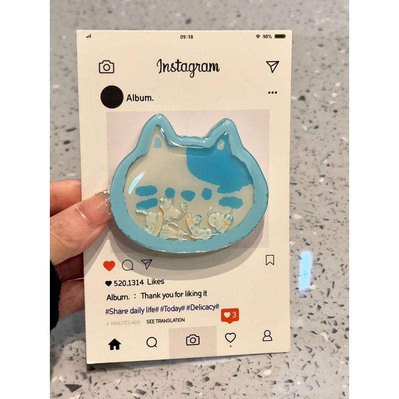 Ốp điện thoại màu xanh Graffiti Cat Dog Apple 16promax iPhone15 / 14 Ốp điện thoại mềm 13 / 12 All-in-One 11 dễ thương
