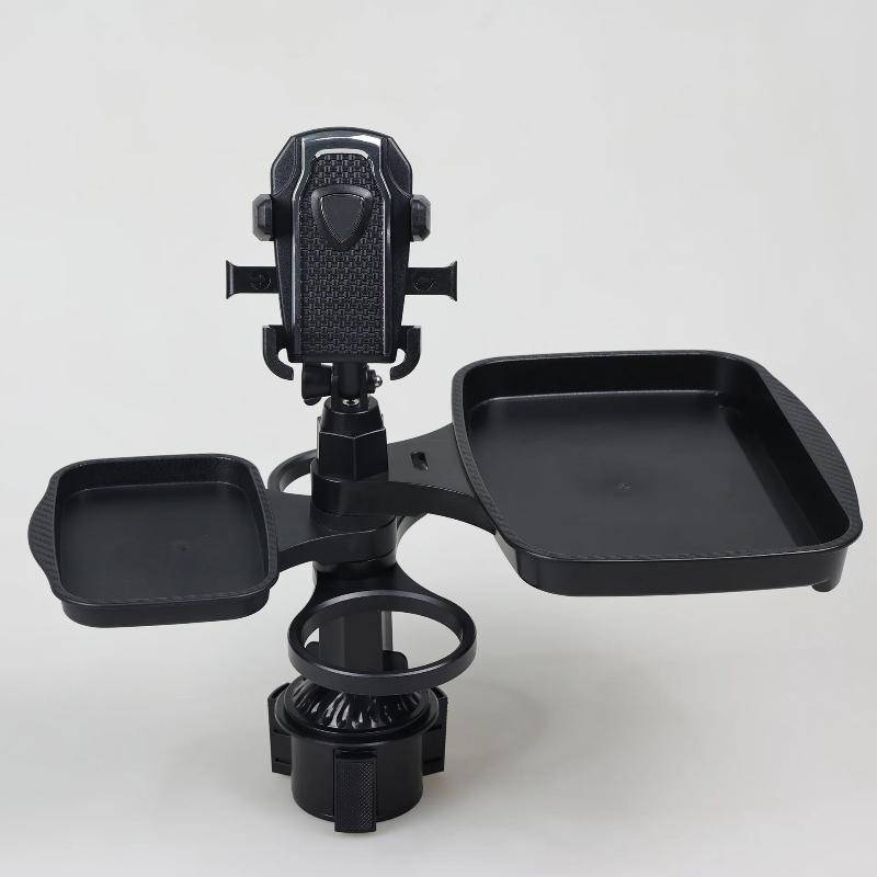 Giá đỡ cốc ô tô đa năng JINHF Giá đỡ điện thoại có khay đựng thức ăn Xoay 360 độ để ăn và sắp xếp trong ô tô HOT