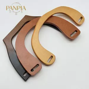 PNPIA- Túi Gỗ Vuông Cổ Điển Tay Cầm DIY Ví Dây Đeo Thay Thế Cho Handmade Túi Tote Phụ Kiện Thủ Công