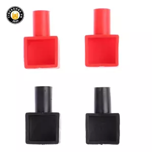 {TB & Bag} 4 cái / bộ Vỏ cao su thiết bị đầu cuối xe máy vuông đa năng.