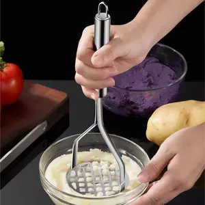 Luckyew Tiện Ích Nhà Bếp Sáng Tạo Bùn Báo Chí Masher Puree Máy Làm Nước ép Khoai Tây Inox Máy Nghiền Đẩy Dụng Cụ Trái Cây Cocina Cozinha TQ