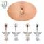 Bướm Zircon Phẫu Thuật Thép Rốn Xuyên Bụng Nút Nhẫn Trang Sức Cơ Thể