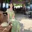 Đầm Mini không tay hoa xanh VN, kỳ nghỉ đi biển, nhẹ nhàng thanh lịch, Váy đi biển chữ A đẹp độc đáo, phong cách eo hẹp, 8115 #
