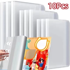 Bộ 10 Mới Trong Suốt Bìa Sách 22K 16K 4A Trong Suốt Tay Sách Bảo Vệ Phim Học Sinh Sách Giáo Khoa
