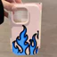 Ngọn lửa cháy cho trường hợp iPhone 16 iPhone 1514 Cửa sổ lớn mới 17air Đơn giản