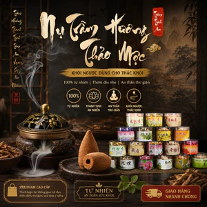 Nụ trầm khói ngược hương thảo dược dùng cho các loại lư hương, thác khói xông trầm hương