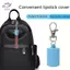 HFTOY Thiết Thực Silicone Móc Khóa Nắp Phụ Kiện Di Động Bền Giá Đỡ Móc Khóa Có Thể Điều Chỉnh Để Bảo Quản Son Bóng Và Nắp Balm ~