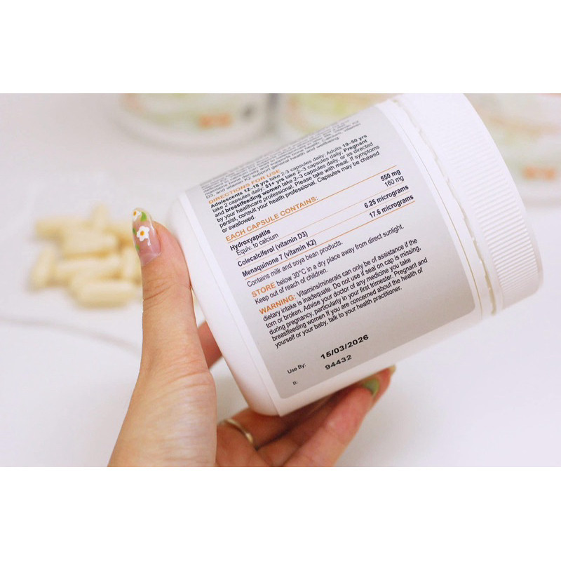 (Có nhập khẩu) Viên Uống Bổ Sung Canxi Milk Calcium Bone Care Bio Island, 150 viên