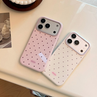 [Sheren] Ốp Điện Thoại Chấm Bi Dopamine Thích Hợp Cho i17 16 15 14 13 12 11 pro max Vỏ Bảo Vệ Chống Sốc
