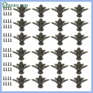 POP Chắc Chắn Kim Loại Nội Thất Chân Tủ Retro 20 Chiếc Cho Hộp Bảo Quản Hộp Đựng Trang Sức Dễ Dàng Lắp Đặt Phần Cứng Bao Gồm