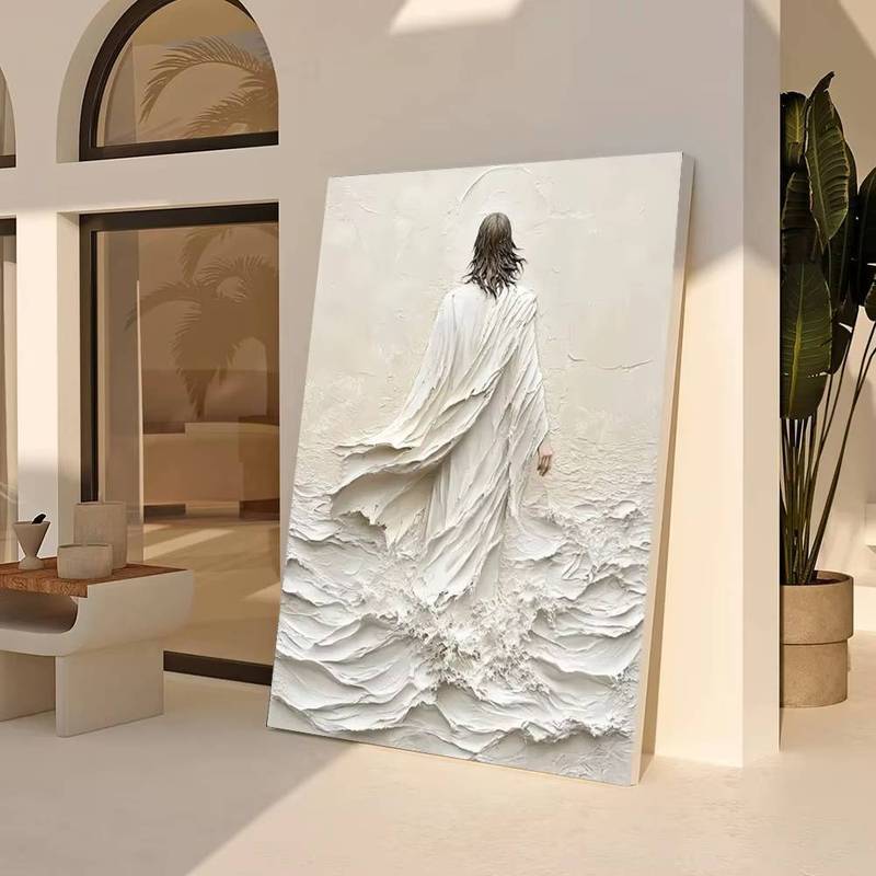 Chúa Giêsu Đi Bộ Trên Nước Áp Phích Tôn Giáo Trang Trí Nhà Thiên Chúa Nghệ Thuật Chúa Giêsu Kitô Canvas Tranh Treo Tường Nghệ Thuật Trang Trí Phòng Khách