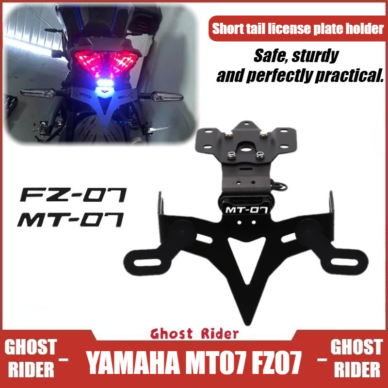 Dành Cho Xe Yamaha MT07 FZ07 2014 – 2024 Đuôi Ngắn Tidy Biển Số Giá Đỡ Giá Đỡ Phía Sau Fender Giá Đỡ