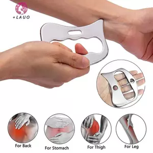 Springevenstar Thép không gỉ Gua Sha Máy mát xa cơ bắp Dụng cụ cạo kim loại Cơ thể Khăn giấy sâu Fascia Thư giãn mặt Massage Định hình cơ thể Springevenstar